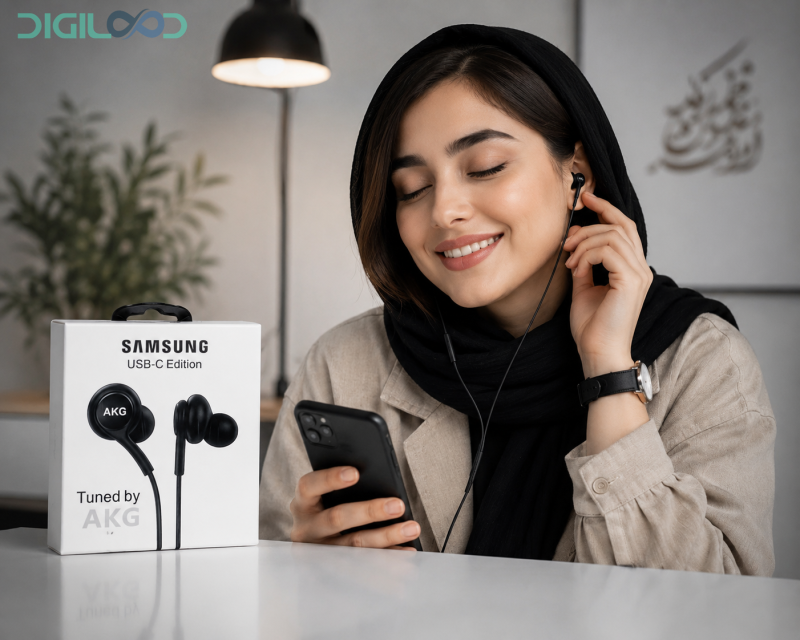 هندزفری سیم دار سامسونگ AKG مدل usb-c edition - تصویر 3