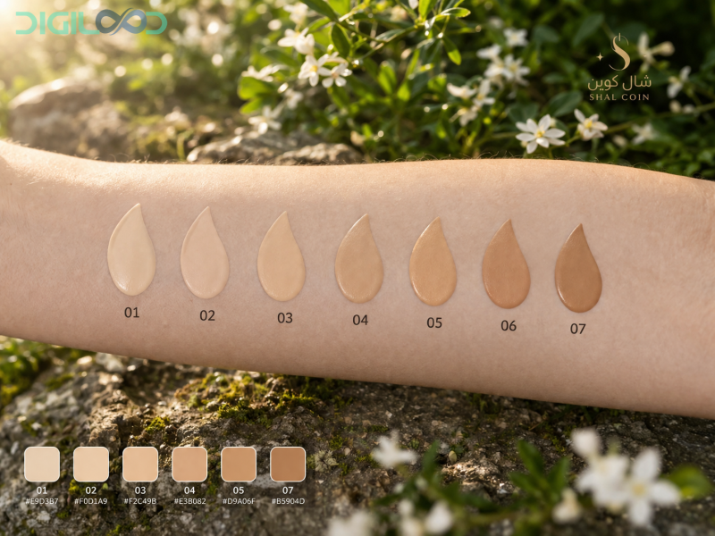 کرم پودر شال کوین Shall Coin Liquid Foundation - تصویر 7