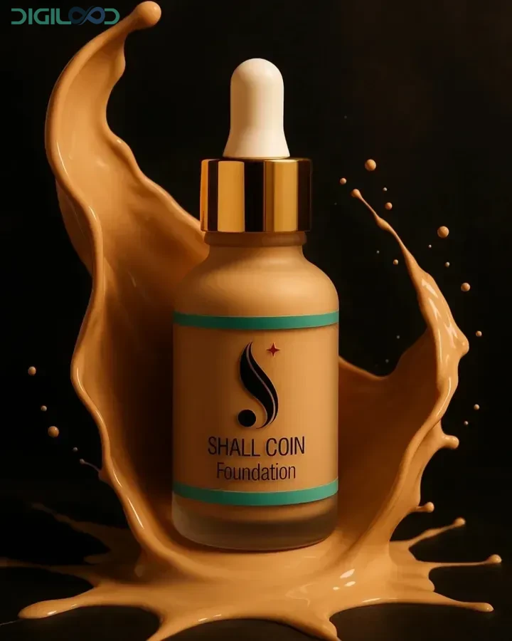 کرم پودر شال کوین Shall Coin Liquid Foundation - تصویر 4