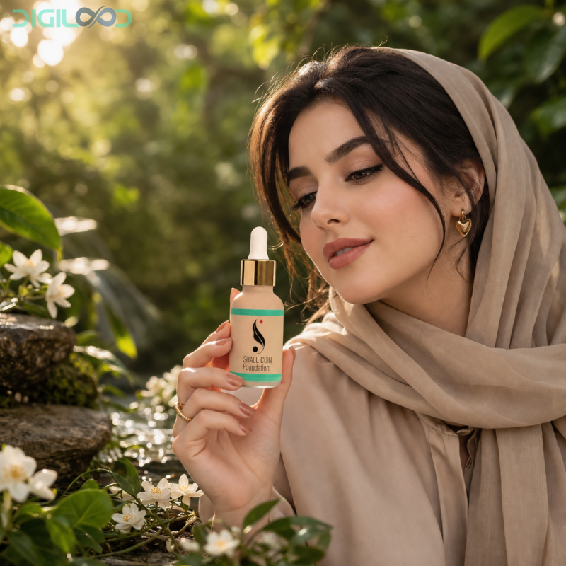 کرم پودر شال کوین Shall Coin Liquid Foundation - تصویر 2