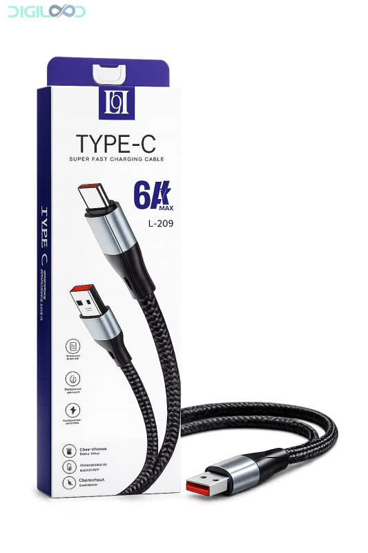 کابل شارژ LOL لول USB به Type-C مدل L-209